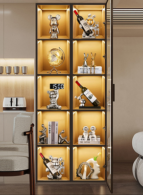 轻奢高档酒柜装饰品摆件现代客厅家居餐边电视柜2023新款高端大气