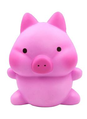 慢回捏PU1205减弹超大粉色软猪squishy绵绵捏压玩具