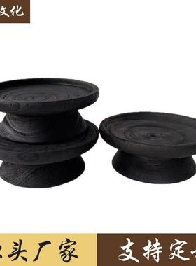 实木墩子碳化香薰蜡烛台民宿边几茶几摆件原木矮凳角几民宿同款