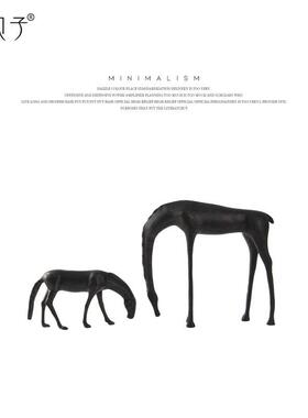 艺贝子饮金水马属新中式摆书件客栈酒玄店样YB-RZ-16板间关书房桌