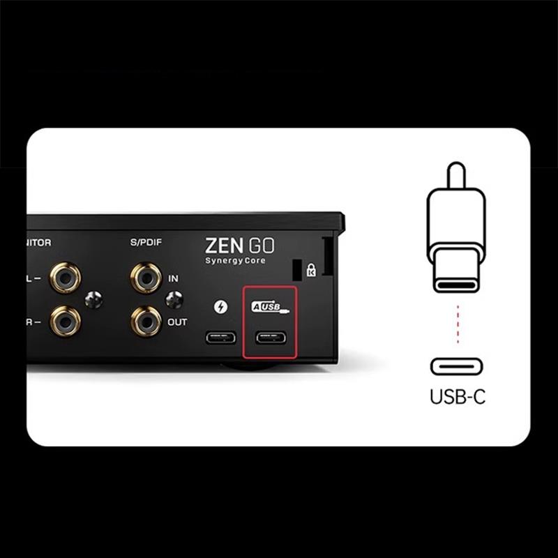 适用于羚羊声卡OTG连接线Zen Quadro/Go/Q D4 D8 PRO连电脑数据线USB-C高清音频线手机转接线充电线短款0.5米 - 图1
