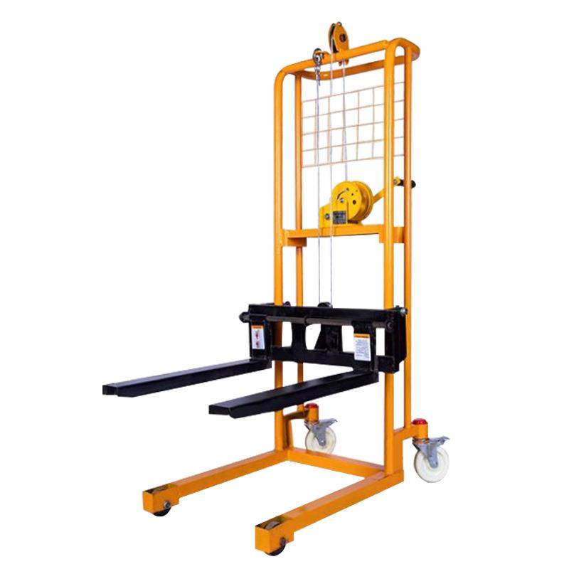 小型便携式手摇升高车搬运车手摇叉车手动升降叉车轻便小叉车,淘宝优惠券,粉丝福利购,淘宝优惠卷
