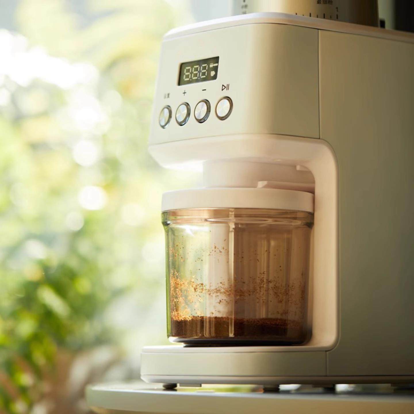 利速博电动咖啡磨豆机家用锥轮意式浓缩咖啡磨粉全自动咖啡研磨机,淘宝优惠券,粉丝福利购,淘宝优惠卷