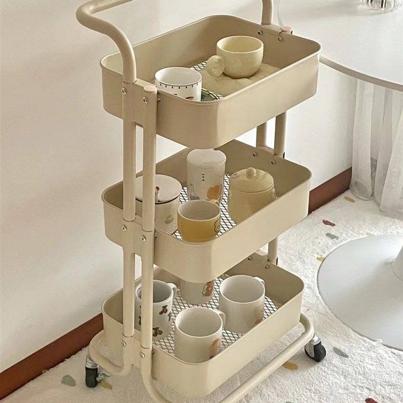 落地多层可移动零食收纳架卧室婴儿E用品小推车美容院幼儿园水杯,淘宝优惠券,粉丝福利购,淘宝优惠卷
