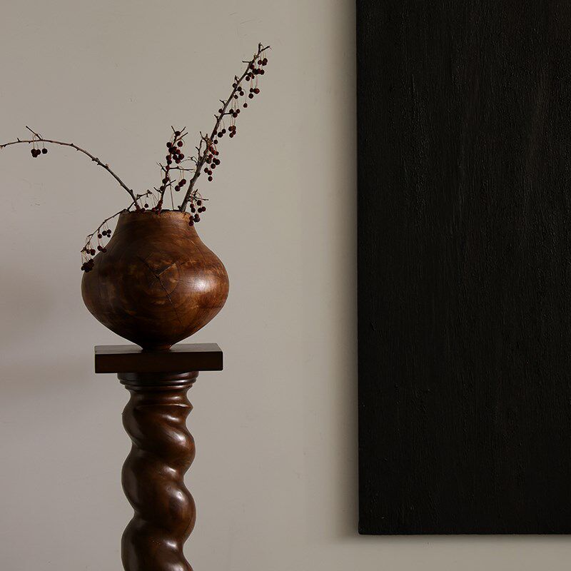 形上法式中古底座螺旋雕塑台柱子落地H侘寂艺术摆件复古立柱装饰,淘宝优惠券,粉丝福利购,淘宝优惠卷