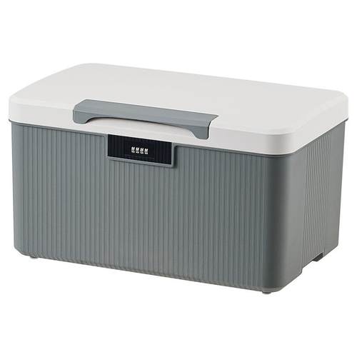 密码收纳箱隐私文件重要物品储物箱带密码锁收纳盒加厚防尘密码箱 - 图3