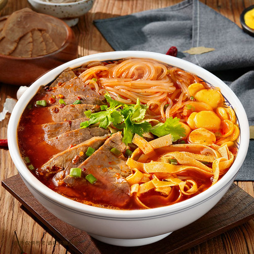 橘生南淮南牛肉汤旗舰店特产810g方便速食牛肉粉丝汤早餐夜宵代餐 - 图1