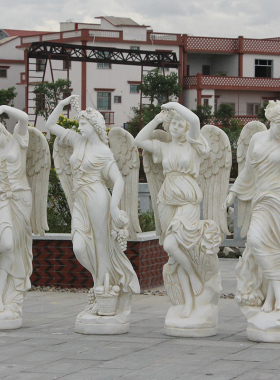 欧式大型天使人物雕塑园林景观装饰大堂迎宾落地U雕像摆件艺术品
