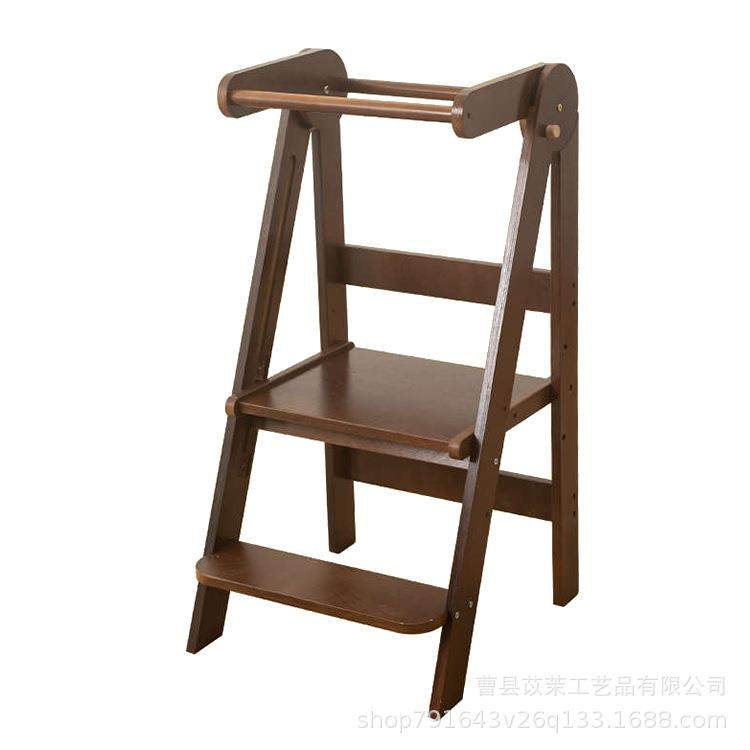 氏学习蒙塔儿洗漱台踏凳可折童宝宝脚踏木制学习凳洗手台带扶手实,淘宝优惠券,粉丝福利购,淘宝优惠卷