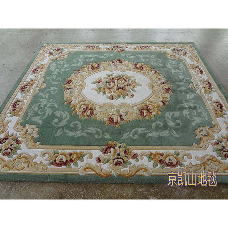 新兰进口羊毛绿色花西朵复古别床墅客茶几厅沙532发地毯卧室客房,淘宝优惠券,粉丝福利购,淘宝优惠卷