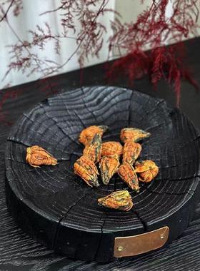 侘寂风几何原木果盘摆件样板间酒店餐厅客厅书房创意家居装饰品