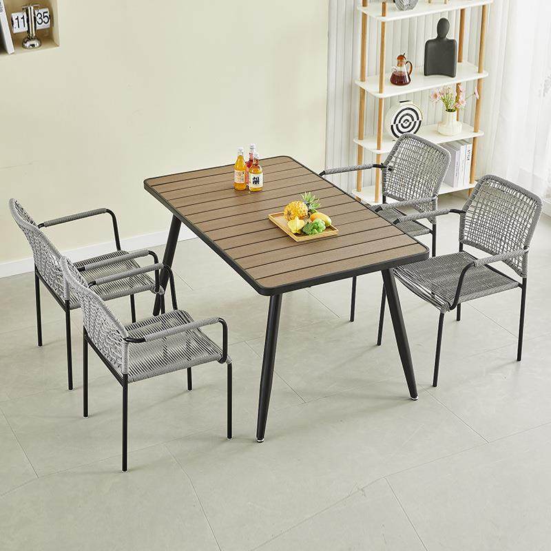 户外桌椅庭院花园铁艺绳编室外休闲藤椅三件套组合咖啡厅摆摊椅子,淘宝优惠券,粉丝福利购,淘宝优惠卷