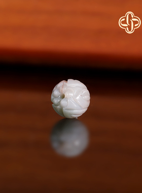 建廷天然盐源玛瑙散珠9.8mm 莲花珠单珠 满肉单颗精品配珠隔珠