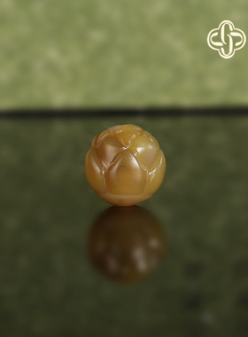 建廷天然盐源玛瑙散珠 莲花珠 10mm 单颗精品 满肉精工配饰配珠