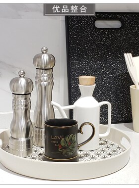 极速样板房简约家居摆件北欧软装饰品厨房用具餐碟碗储物罐组合ZH