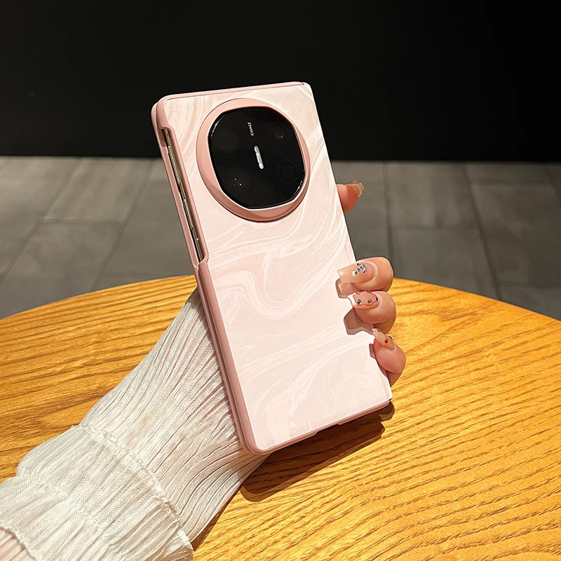 适用于华为matex6手机壳全包铰链X5X3肤感防摔V3保护套小米 Fold4/3一体OPPO N5N3超薄vivo X Fold3流光皮质 - 图0