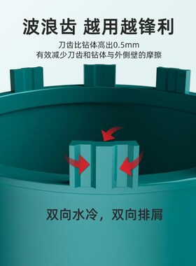 博大水钻头水钻钻头干湿两用打孔机大全干打63水钻机空调开孔器