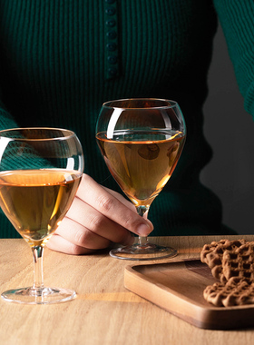 水晶玻璃杯白葡萄红酒杯子高脚杯果汁杯香槟家用高颜值威士忌杯