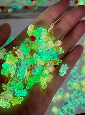 新款迷你卡通彩色夜光小乌龟玩具模型网红爆款摆件海龟diy配件