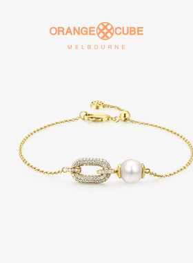 Orange Cube蜜豆珍珠手链女原创小众设计高级感轻奢视频女友礼物