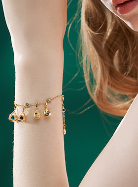 Orange Cube雨滴挂坠925银高级感手链饰品吊坠首饰送女友生日礼物