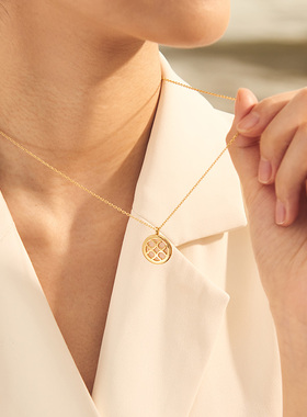 Orange Cube幸运马蹄项链原创设计轻奢高级感锁骨颈链送女友礼物