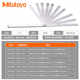 Japan Mitutoyo feeler gauge stainless steel high-precision thick sheet 0.01mm metric 184-313S/307/303/304