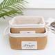 New direct sales Japanese simple jute storage basket storage basket desktop storage box fabric portable snacks