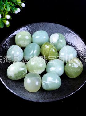 天居04然新山玉滚石岫玉香薰扩香石鱼缸盆造景饰石栽家装摆件淘矿