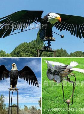 新铁品GardenA头rtNY0345bird飞鹰猫鹰风车挂饰艺园林饰品