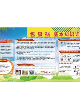 包虫病工作成效海报展板包虫病预防与控制包虫病基本知识详解墙贴