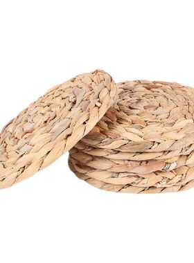 好货6Pack Round Woven Placemats For Dining Table, 7.8 Inch