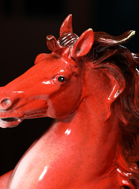 前程似锦铜马摆件招财客厅玄关办公室生肖马装饰品公司开业礼物