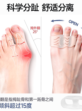 【舒适分离循环透气】脚趾分离套