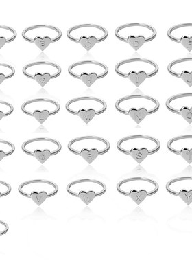 All-match street beater, simple 26-letter alloy set ring