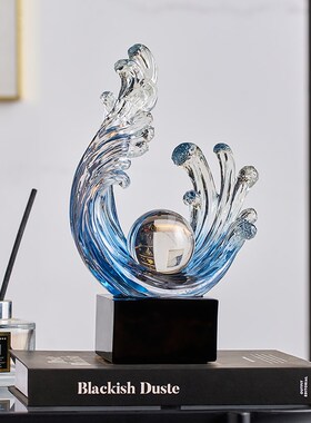 风生水起摆件轻奢高档家居客厅电视柜办公室玄关酒柜装饰品高级感