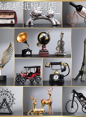 极速道具店男装陈列鞋店拍摄橱窗复古摆件家居装饰品家居店铺装饰