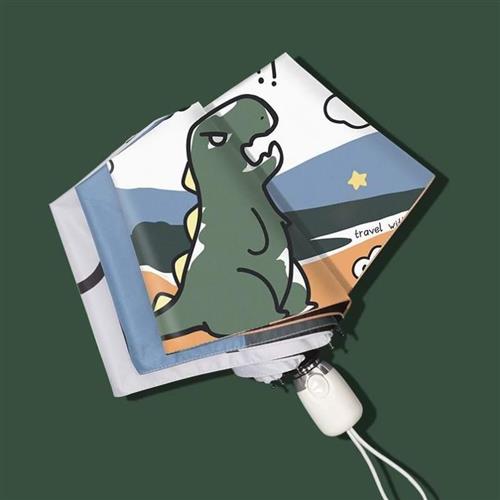 太阳伞折叠雨伞防晒防紫外线自动伞晴雨两用遮阳伞男个性创意潮流 - 图0