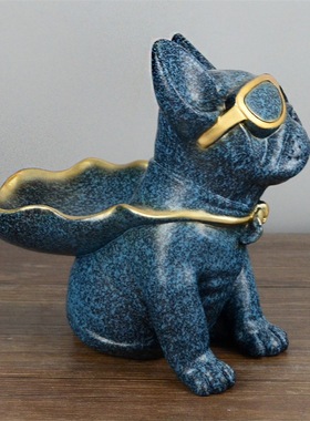 Home Superman dog resin animal decoration wine cabinet livin