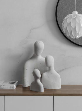 速发人像装件简约玄关酒柜摆饰品客厅家居艺板房工样品