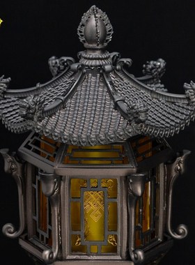 速发 纯铜八吉祥宫灯供灯佛灯神明灯供佛灯家用长社灯