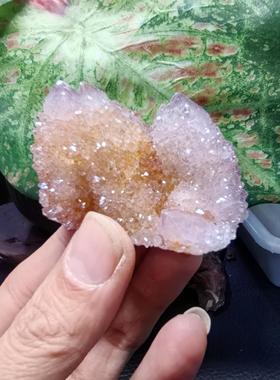 天然仙人掌水晶精灵水晶然矿物晶体标本盒子量晶宝石地质科普教学