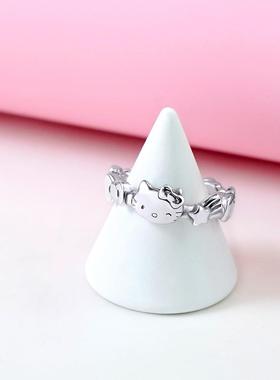 三丽鸥SANRIO-Love&ampPeace凯蒂猫HELLOKITTY指环戒指2023