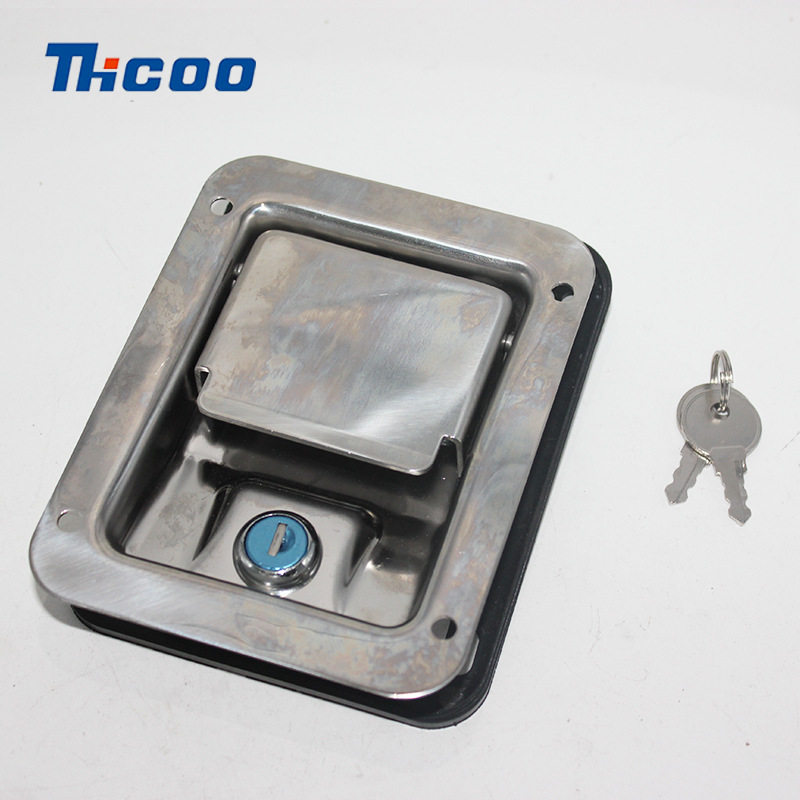 斯科A7831不锈钢面板锁现代简约货车工程机械车门锁拖车挂锁MS866 - 图0