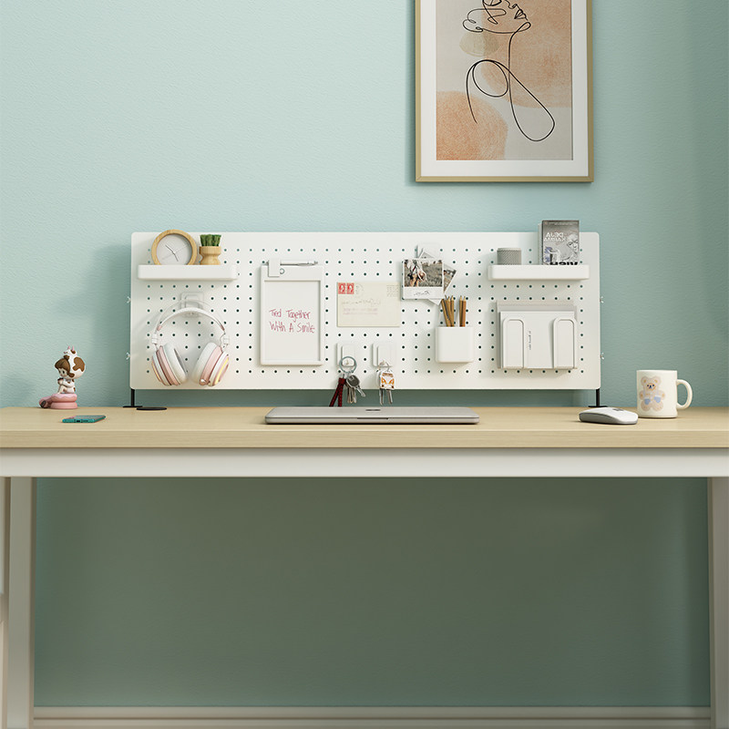 Desktop shelf hole board home desk children's study table dormitory vertical storage partition table no punching