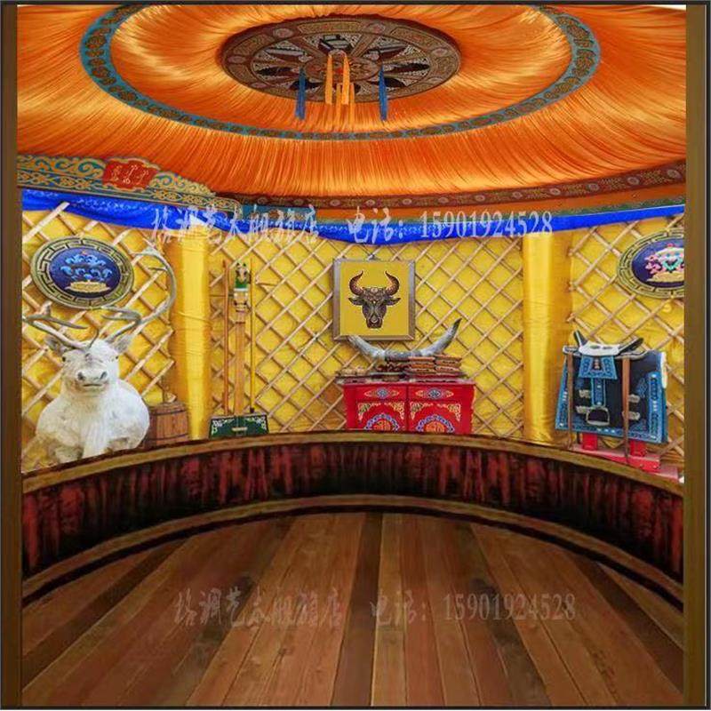 蒙古包内景壁纸抖音快手直播间背景墙布内蒙特产美食主播带货墙纸,淘宝优惠券,粉丝福利购,淘宝优惠卷