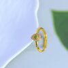 S925 silver inlaid Hetian jade jasper ring 11205