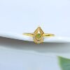 S925 silver inlaid Hetian jade jasper ring 11177