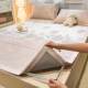 Summer ice silk cool mat three-piece set cool bed sheet student dormitory single summer soft mat foldable summer cool mat