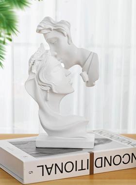 美式家居装饰品两情相悦客厅桌面玄关电视柜家居好物摆件轻奢礼品